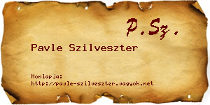 Pavle Szilveszter névjegykártya